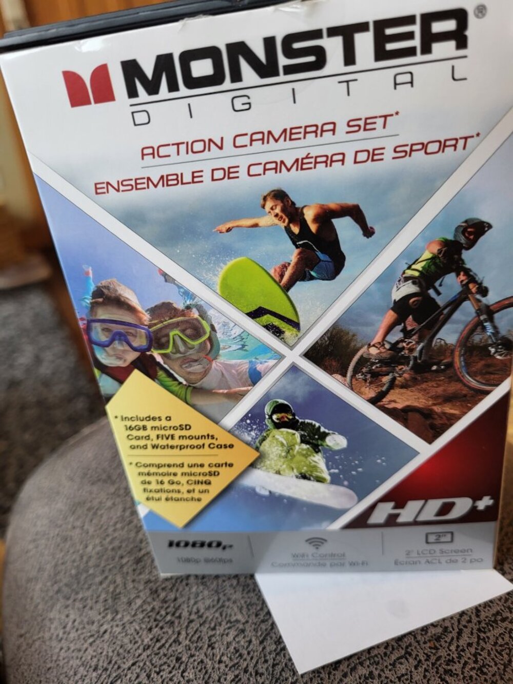 Monster Digital Action Camera Set 1080p - Gently Used!!